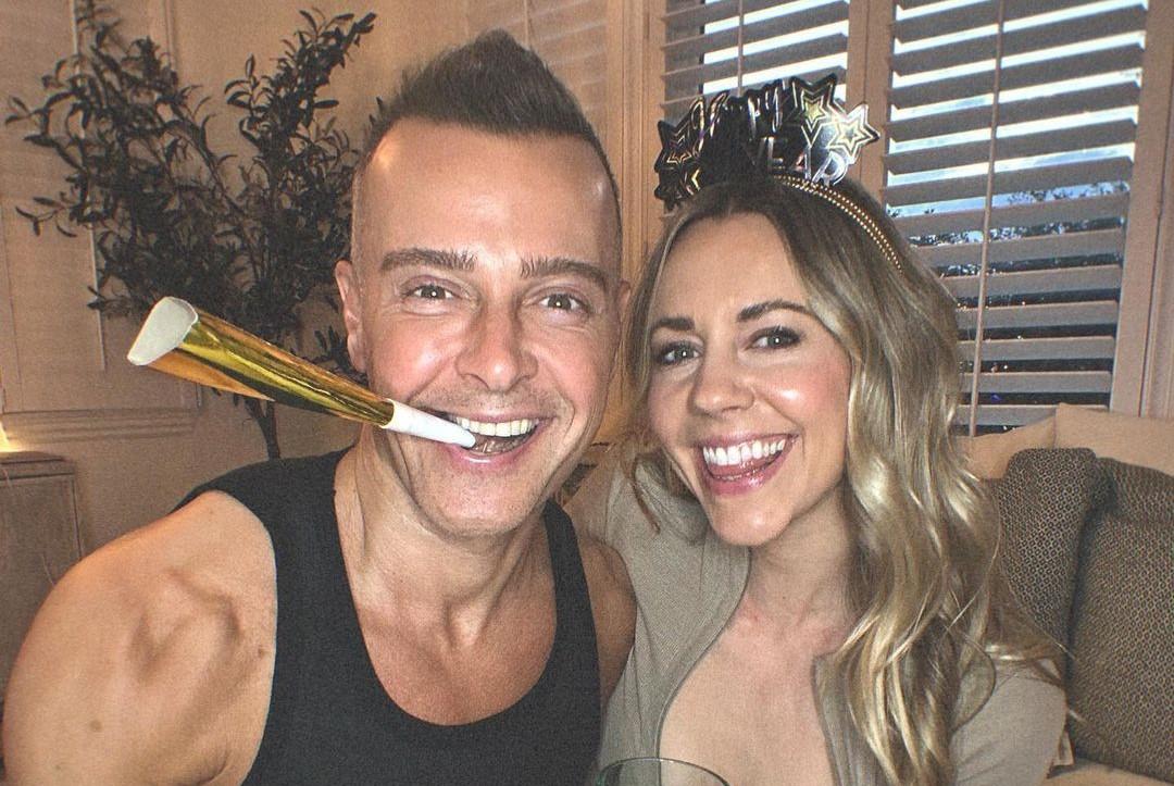 Joey Lawrence and Samantha Cope on New Year's Eve