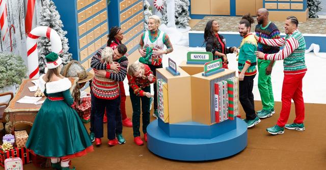 'Big Brother Reindeer Games' cast after a competition.