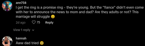 Parents React to 18-Year-Old Daughter Engagement - TikTok
