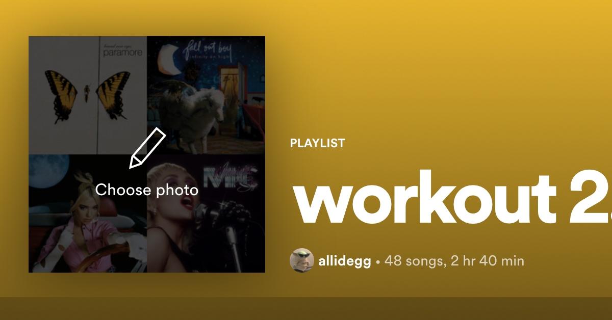 Tap the playlist image and press "Choose photo."