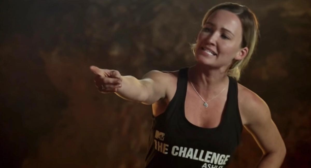 Competitor Ashley Mitchell on 'The Challenge'.