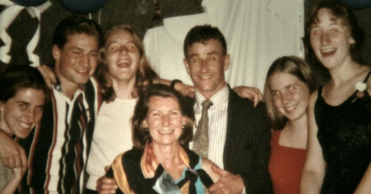 Michael and Kathleen Peterson (C) with their family