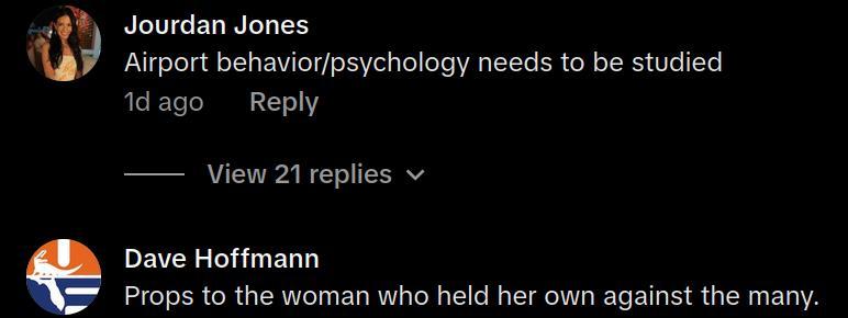 woman leaving plane early drama