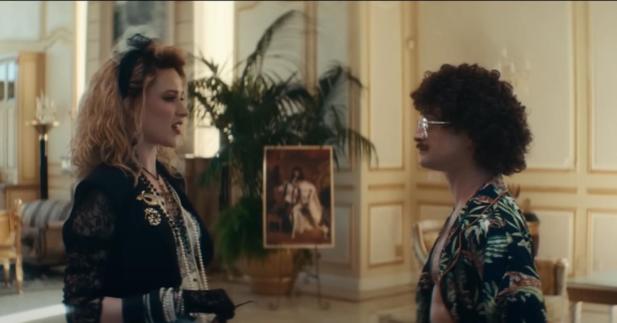 Evan Rachel Wood as Madonna and Danielle Radcliffe as Weird Al Yankovic in 'Weird: The Al Yankovic Story'