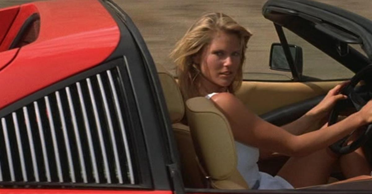 Chrstie Brinkley in 1983's National Lampoon's Vacation in red Ferrari