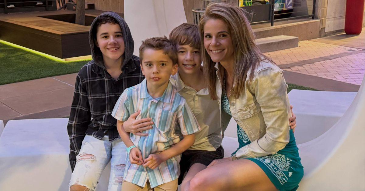 Tara Woodcox with her three sons