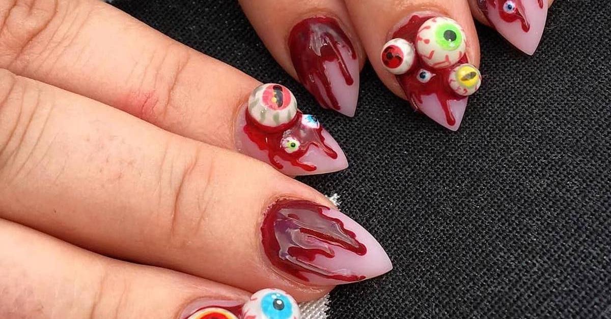 halloween nail art