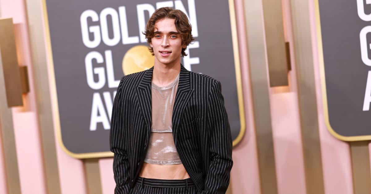 Josh Richards at the 2023 Golden Globe Awards.