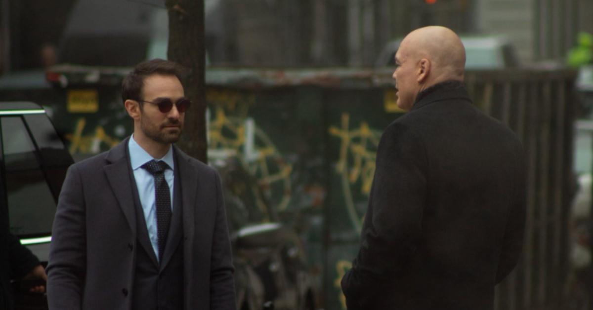 'Daredevil: Born Again' Matt Murdock (Charlie Cox) and Wilson Fisk (Vincent D'Onofrio) 