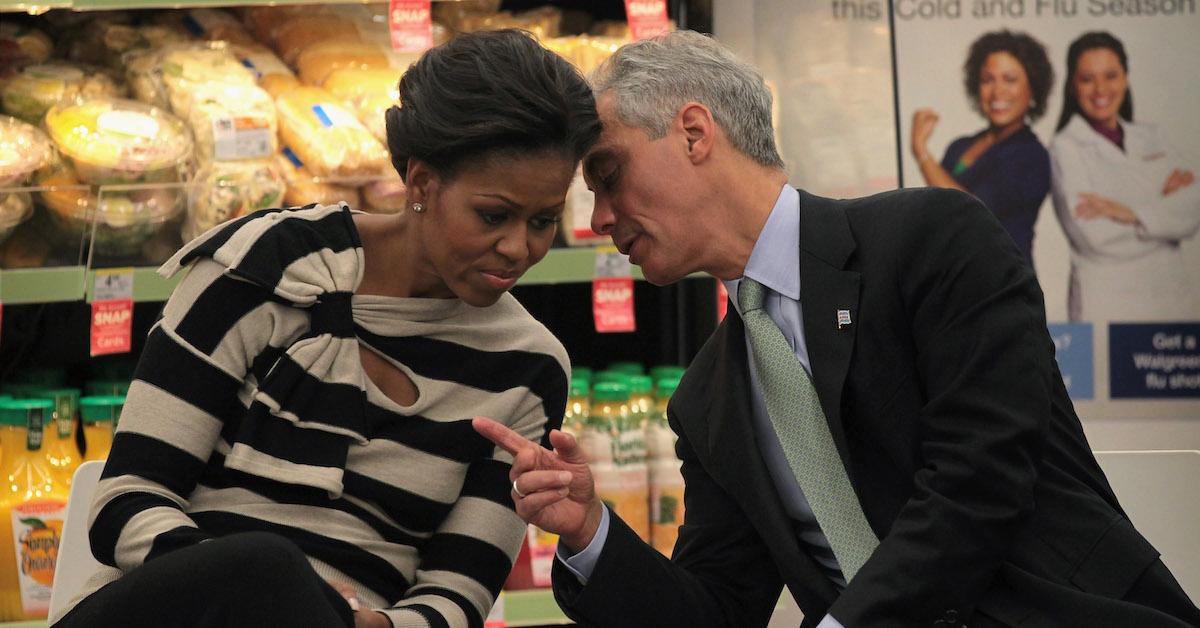 Michelle Obama and Rahm Emanuel