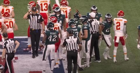 Super Bowl refs on the field