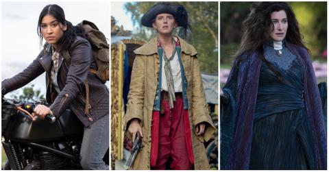 Stills from Echo, Renegade Nell, and Agatha: Darkhold Diaries