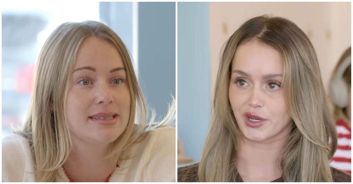 (l-r): Whitney Leavitt and Mikayla Matthews in a 'The Secret Lives of Mormon Wives' scene.