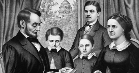 Painting of Lincoln and his family