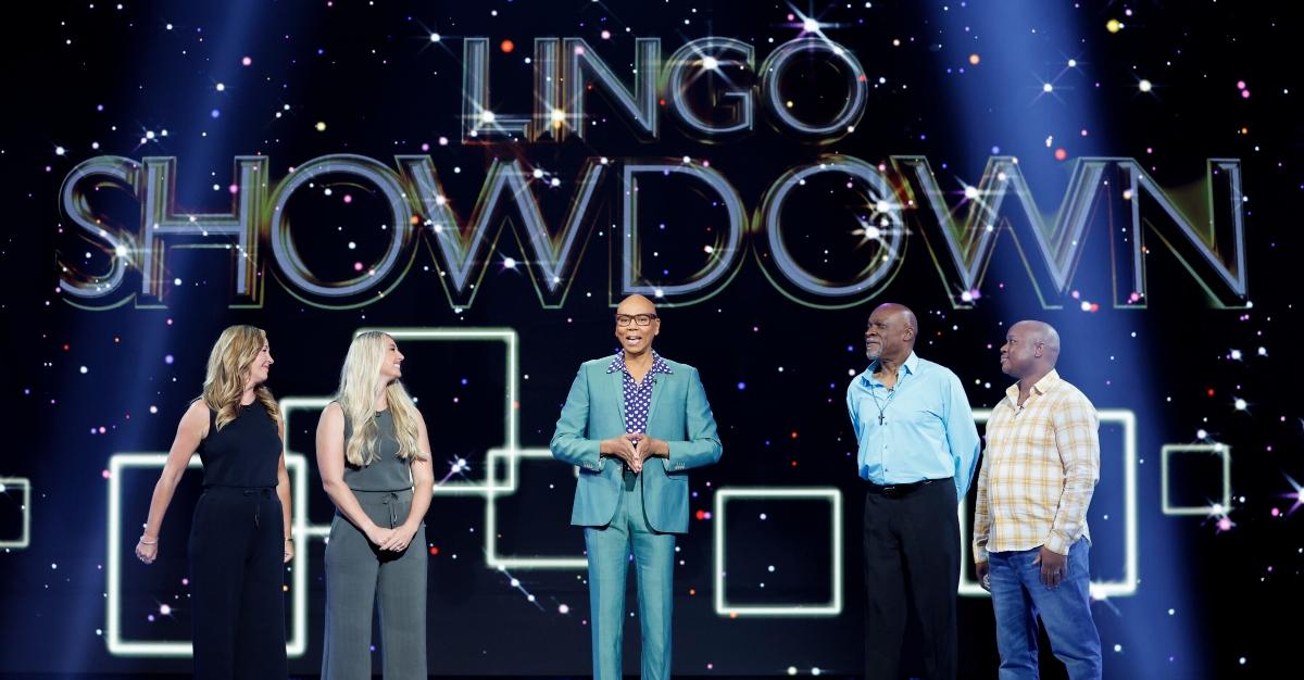 RuPaul and contestants on 'Lingo'