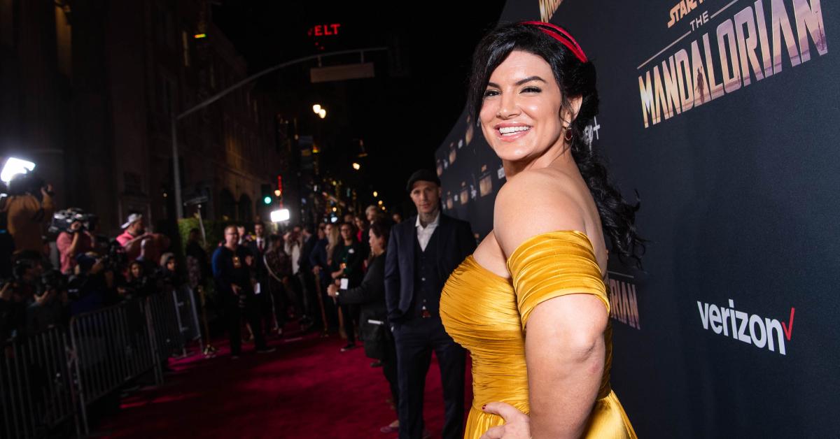 Gina Carano at the premiere of 'The Mandalorian' in November 2019