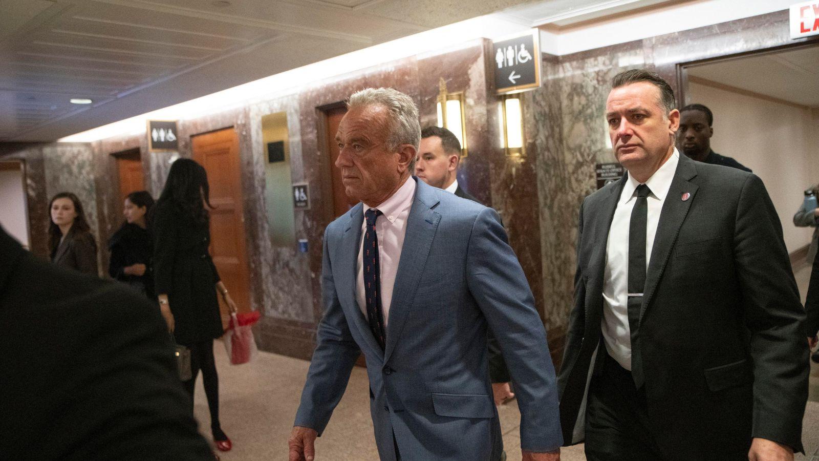 RFK Jr. on Capitol Hill in December. 