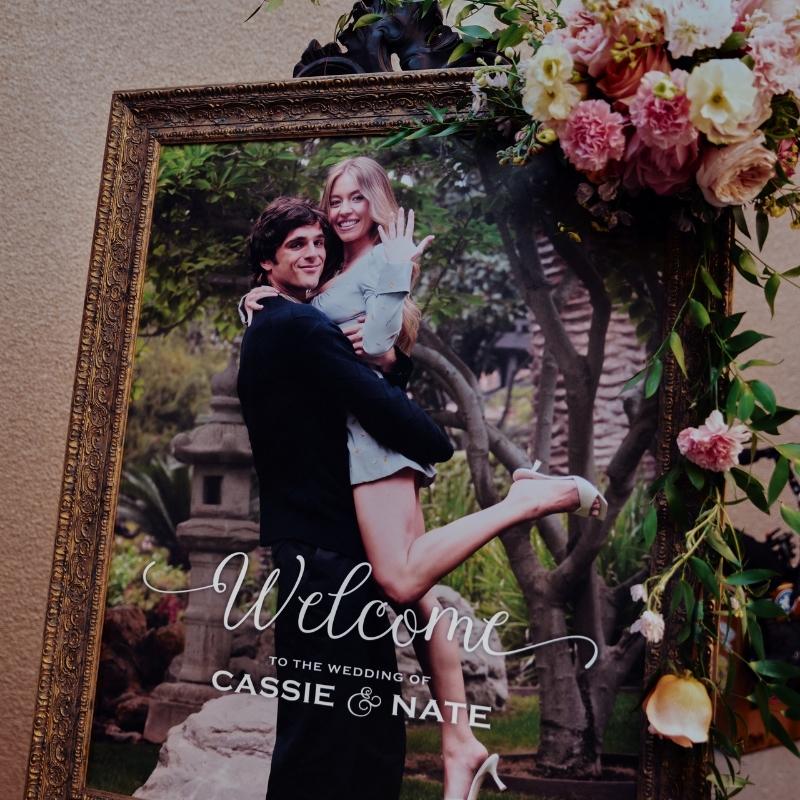 Cassie and Nate's wedding poster