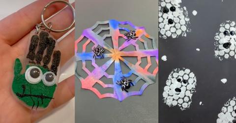 Halloween TikTok crafts kids