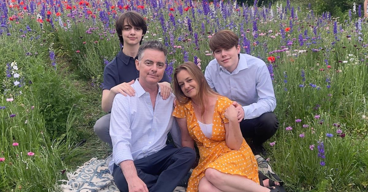 Marc Gilpin and his wife Kaki with their two sons Spencer and Presley in May 2023