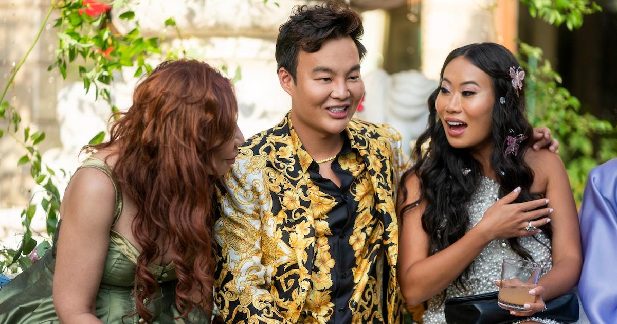 Anna Shay, Kane Lim, and Kelly Mi Li on 'Bling Empire' Season 2.