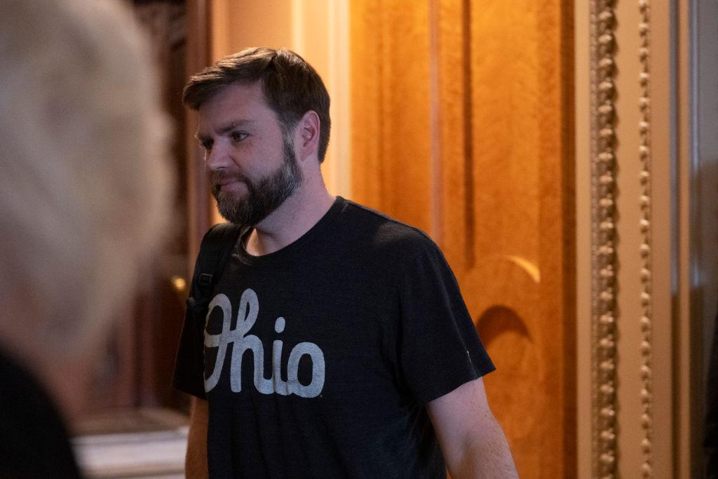 JD Vance wearing an Ohio tshirt