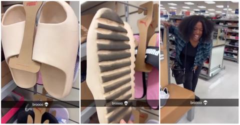 A pair of swapped slides in TJ Maxx