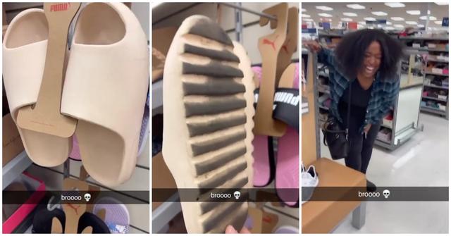 A pair of swapped slides in TJ Maxx