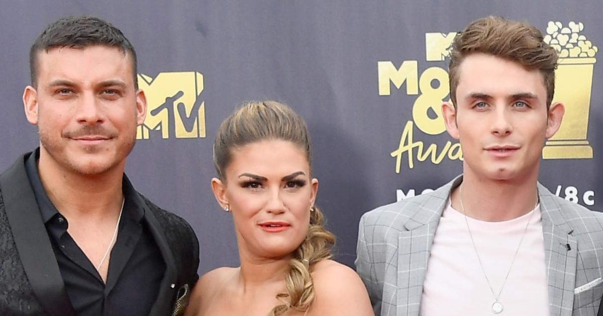 (l-r): Jax Taylor, Brittany Cartwright, and James Kennedy