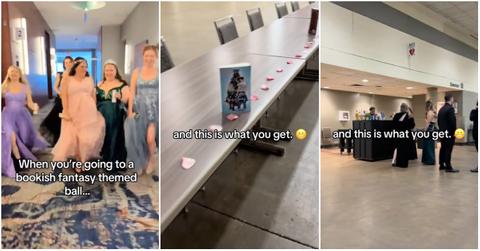 People dressed up for the Lavender Ball at the Million Lives Book Festival.