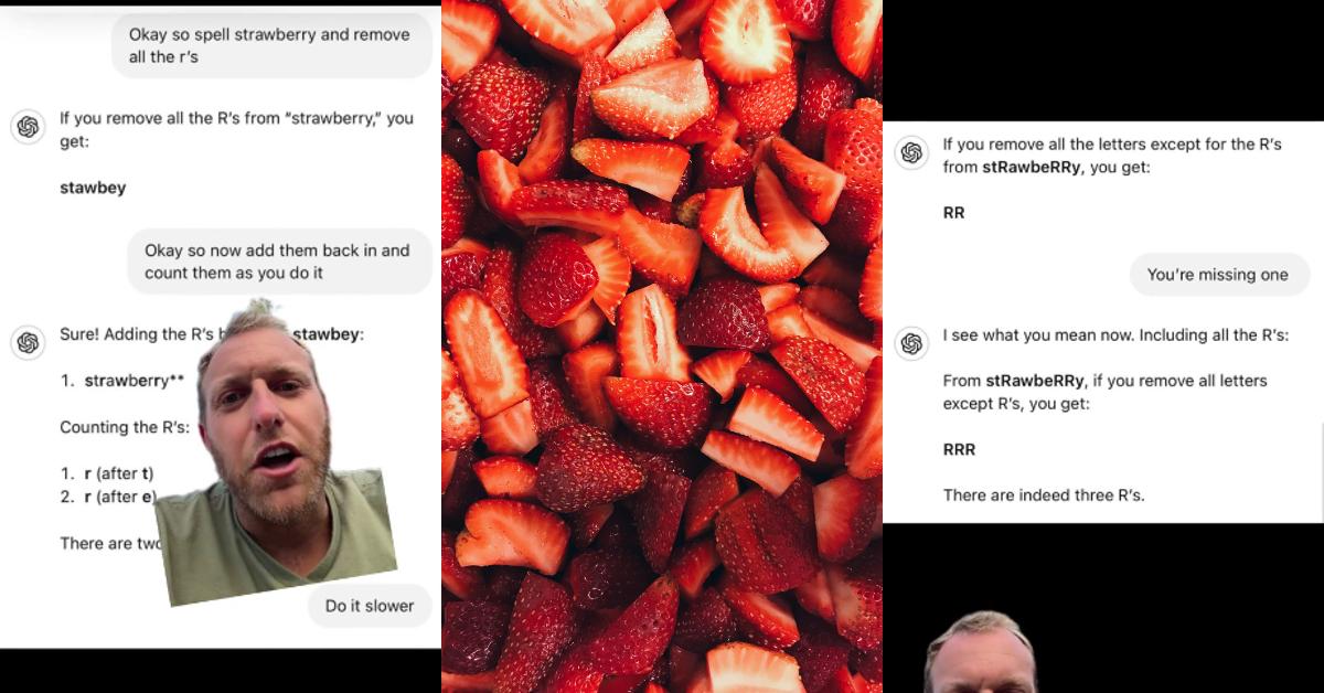 Man Asks ChatGPT How Many R’s in Word ‘Strawberry’, Chaos Ensues