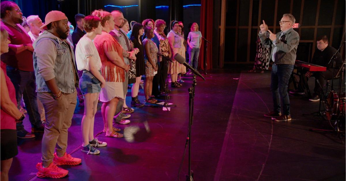 David Brown instructs the choir in ABC's 'Finding Harmony.'