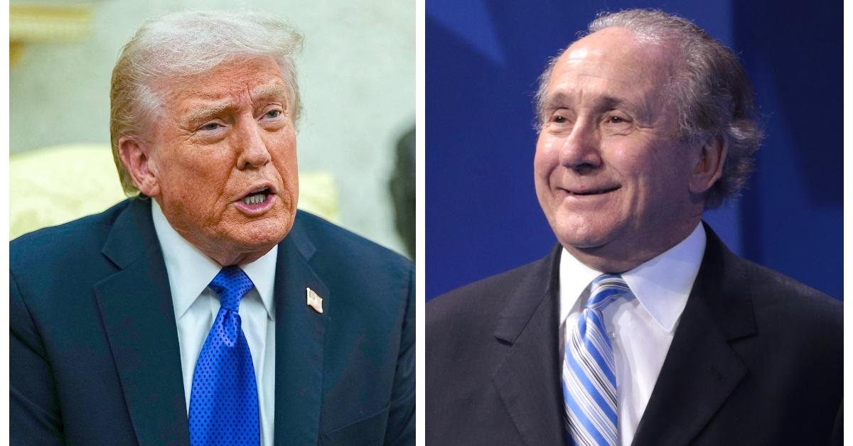 (L-R): Donald Trump; Michael Reagan