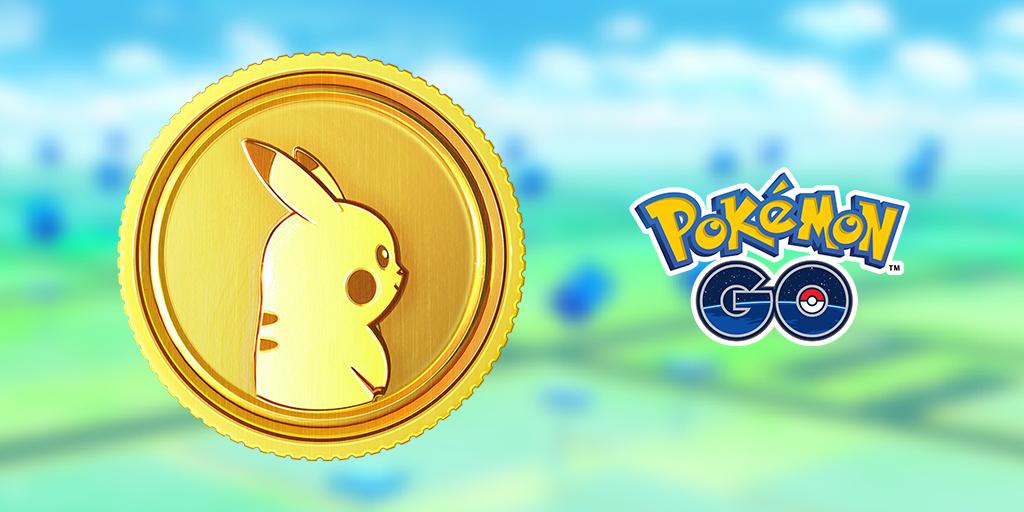 'Pokémon GO' Close-up of a Pikachu on a PokéCoins.