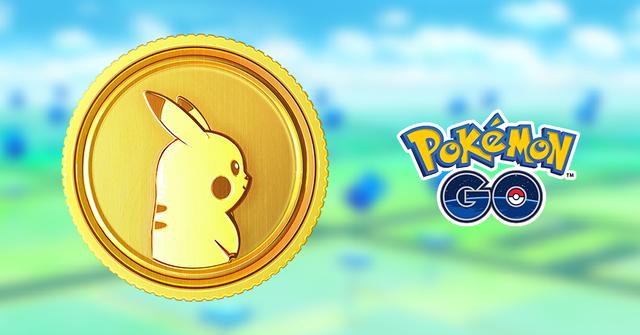 'Pokémon GO' Close-up of a Pikachu on a PokéCoins.