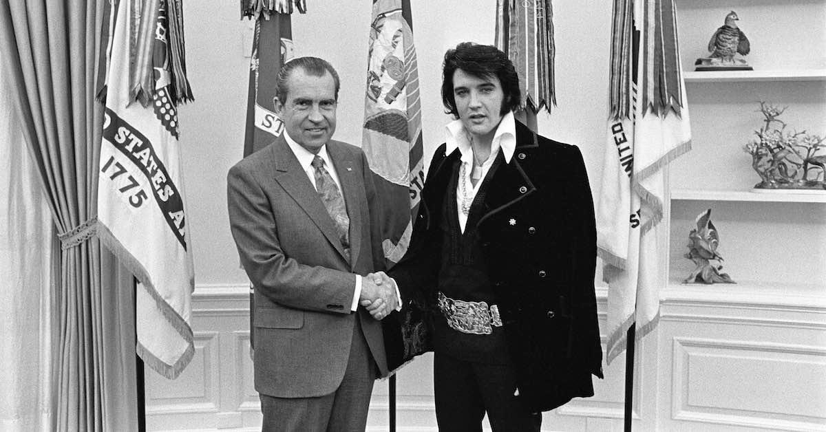 Richard Nixon and Elvis Presley