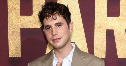 Ben Platt in a tan suit at the "Parade" Broadway Opening Night at The Bernard B. Jacobs Theatre on March 16, 2023