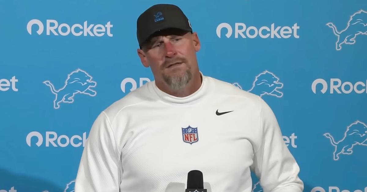 Dan Campbell attends press conference