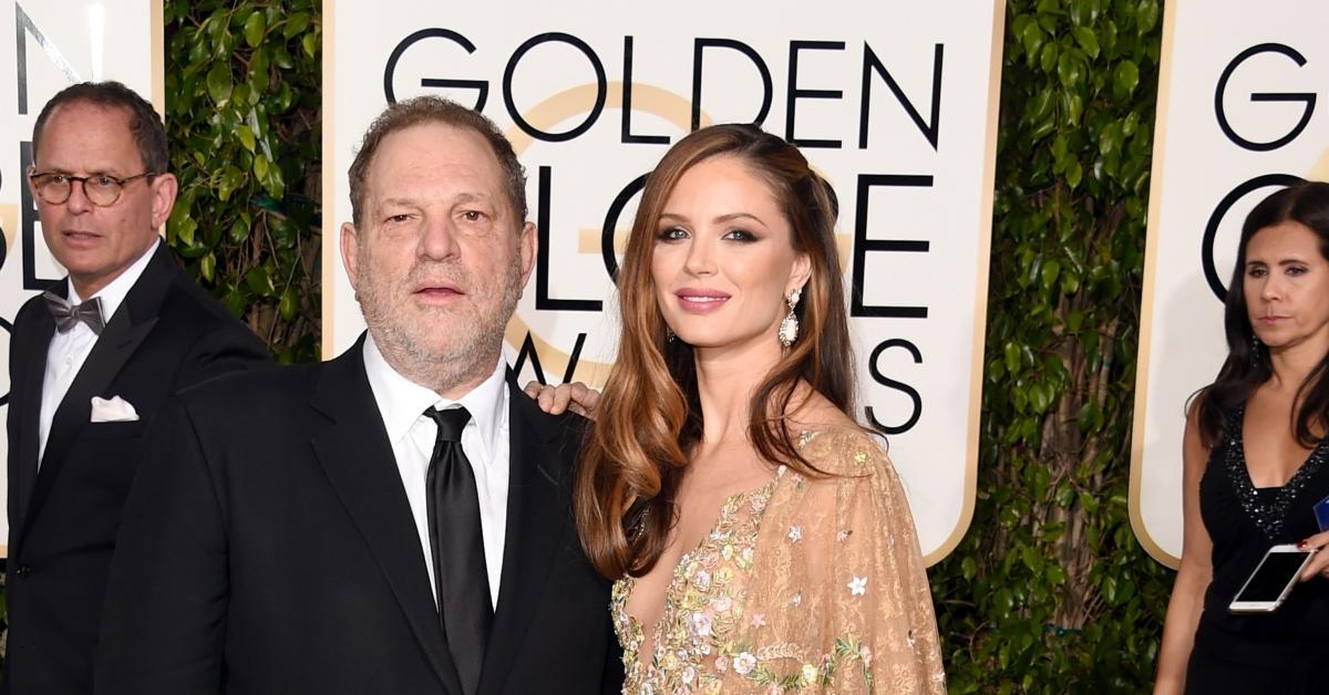 Harvey Weinstein et sa femme Georgina Chapman aux Golden Globes 2016
