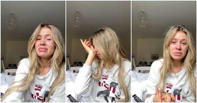 Viral post of mom crying because the internet made fun of her baby's unconventional name.