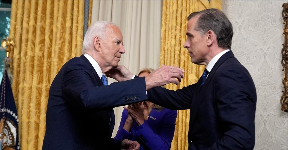 (l-r): Joe Biden and Hunter Biden