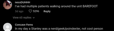 hospital visitor uses staff microwave