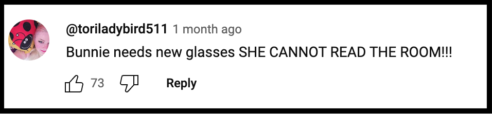 youtube comment about bunnie xo wanting wade wilson on her podcast