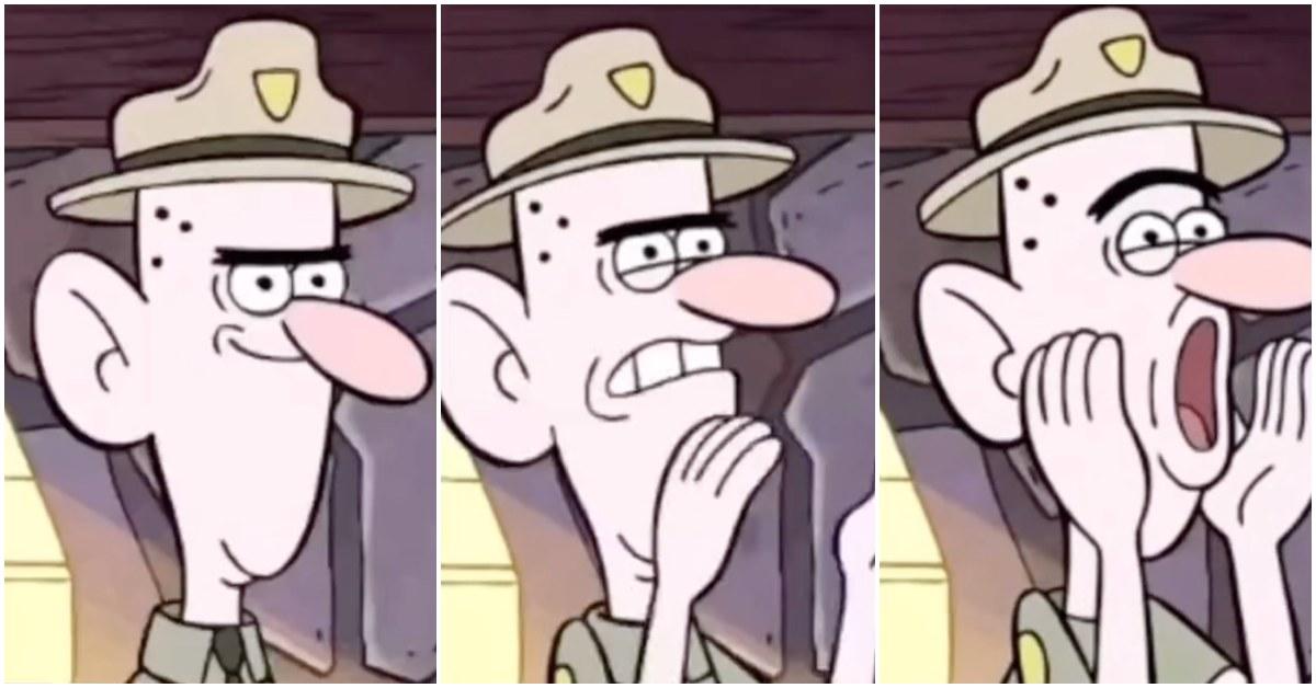Deputy Durland yells “city boy, city boy” at Dipper on 'Gravity Falls'.