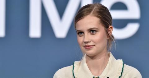 Angourie Rice in a white blouse at a 'The Last Thing He Told Me' press event