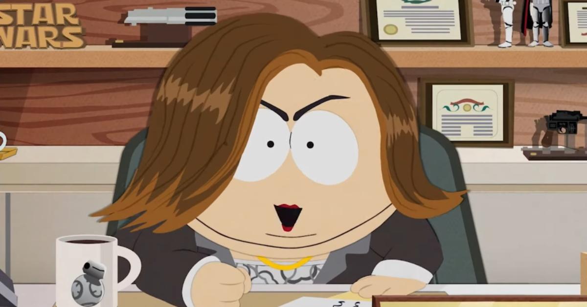 Kathleen Kennedy is represented on 'South Park'