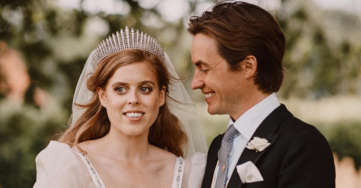 Princess Beatrice and her husband on their wedding day