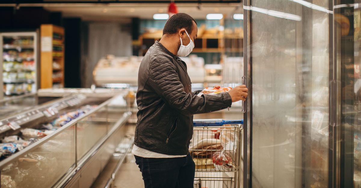 A man shopping