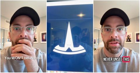 TikToker says Tesla logo looks like KKK hood upside down.