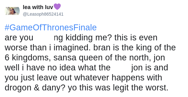 got finale tweetpng